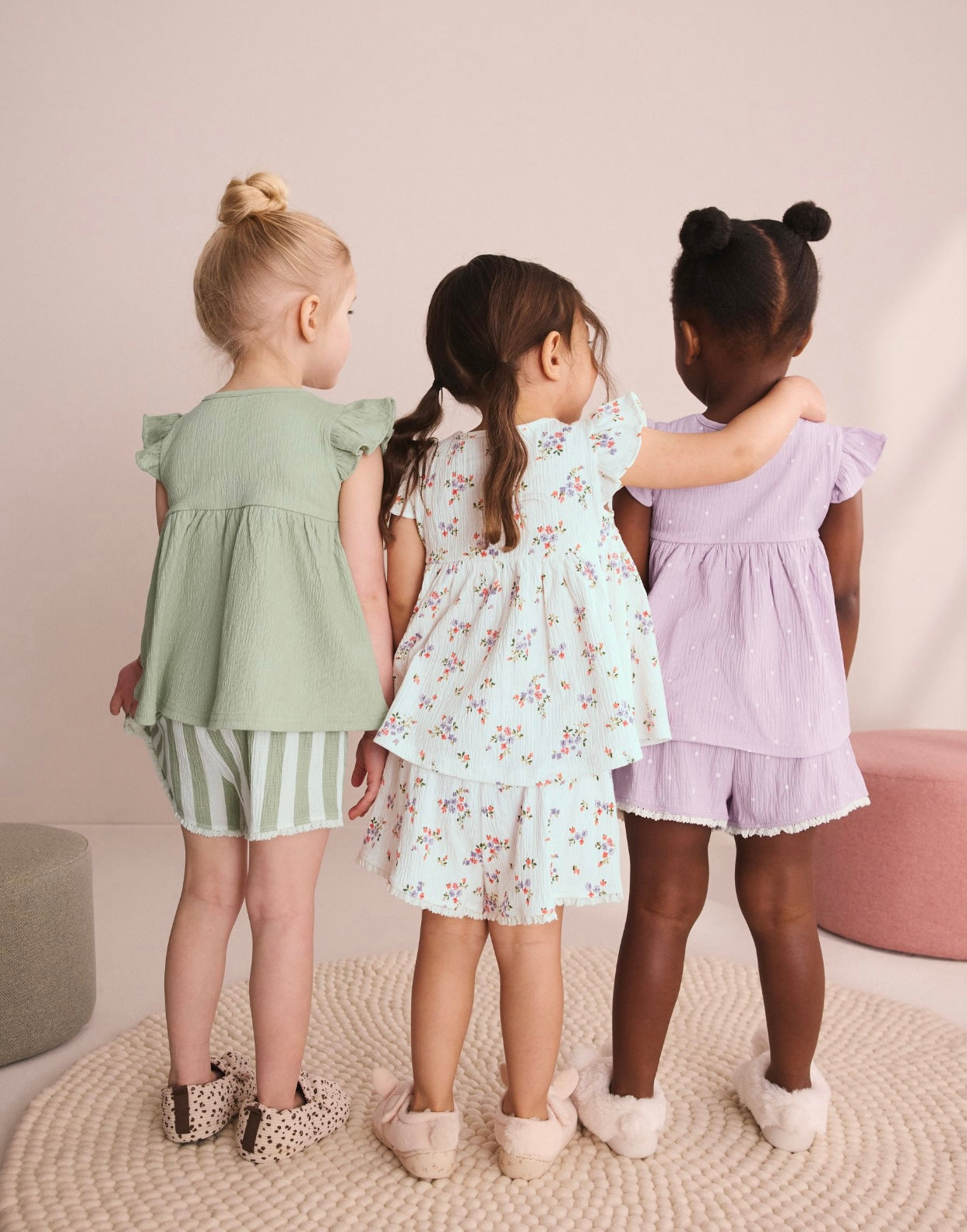 Lilac Purple Snuggle Short Pyjamas 3 Pack