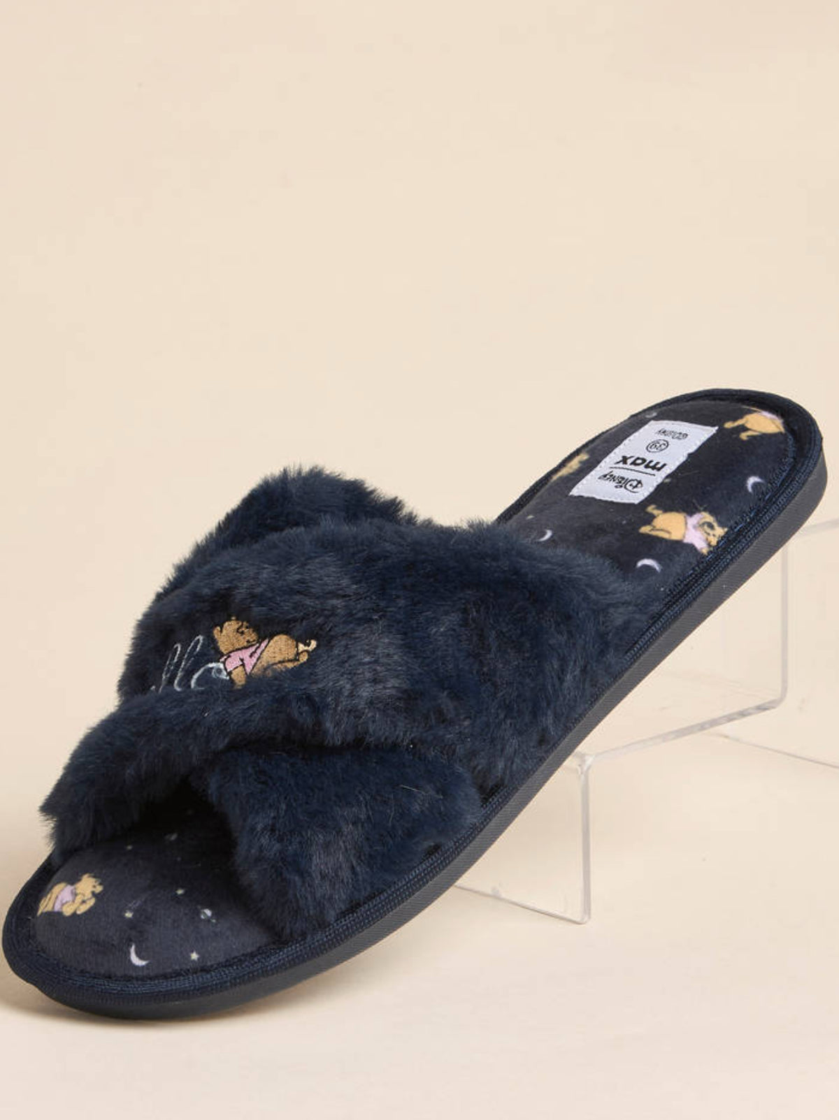 Winnie the Pooh Embroidered Bedroom Slippers