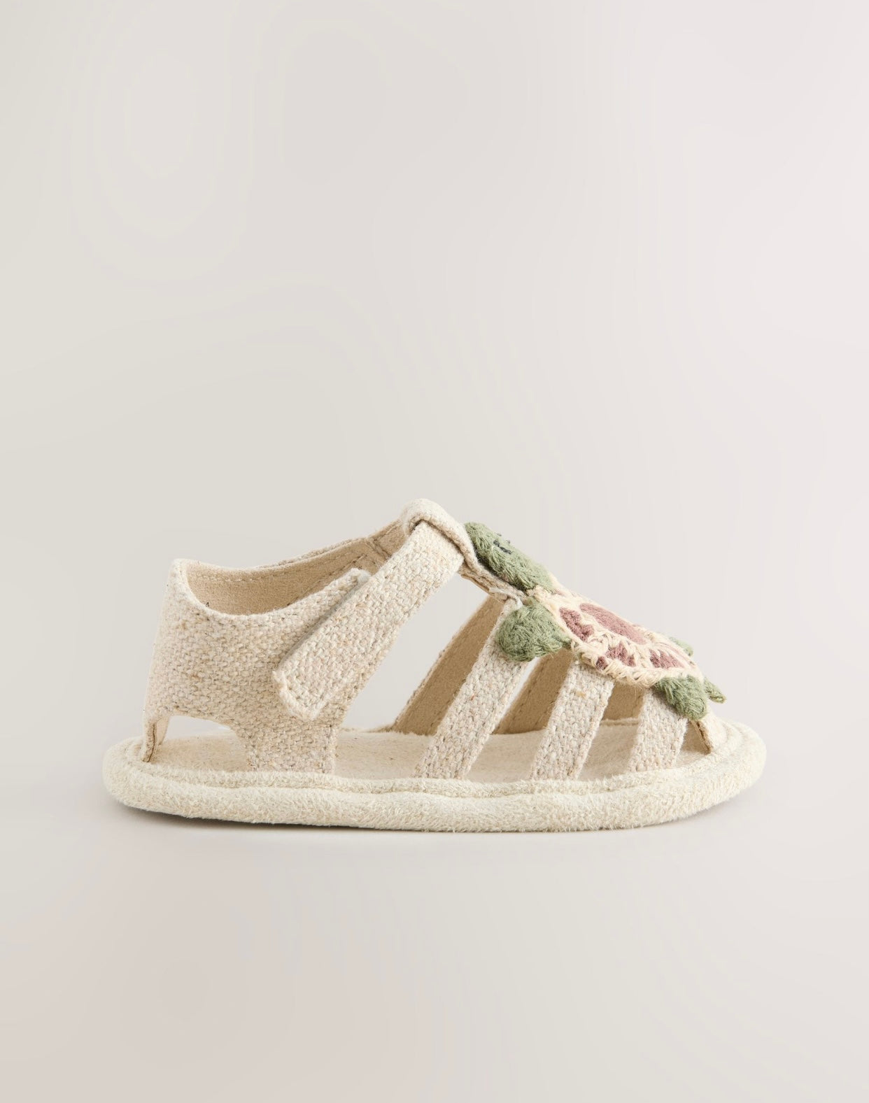 Neutral Turtle Baby Fisherman Sandals