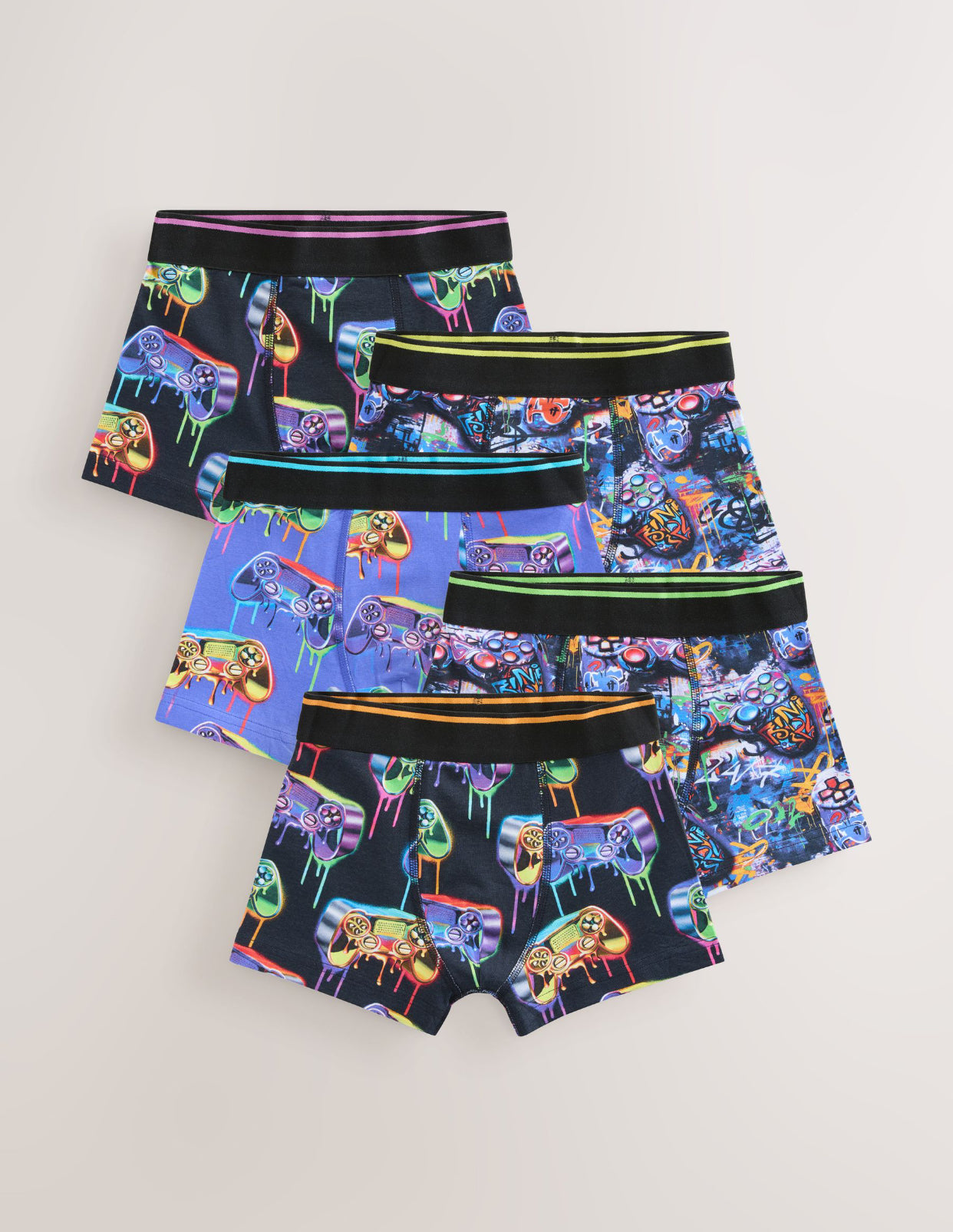 Graffiti Gamer Boxers 5 Pack