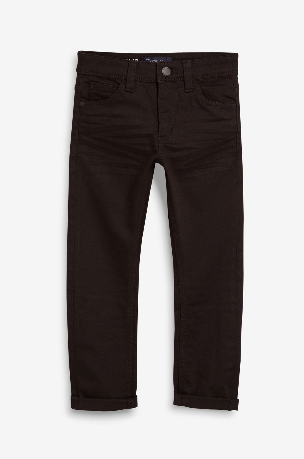 Black Regular Fit Stretch Jeans