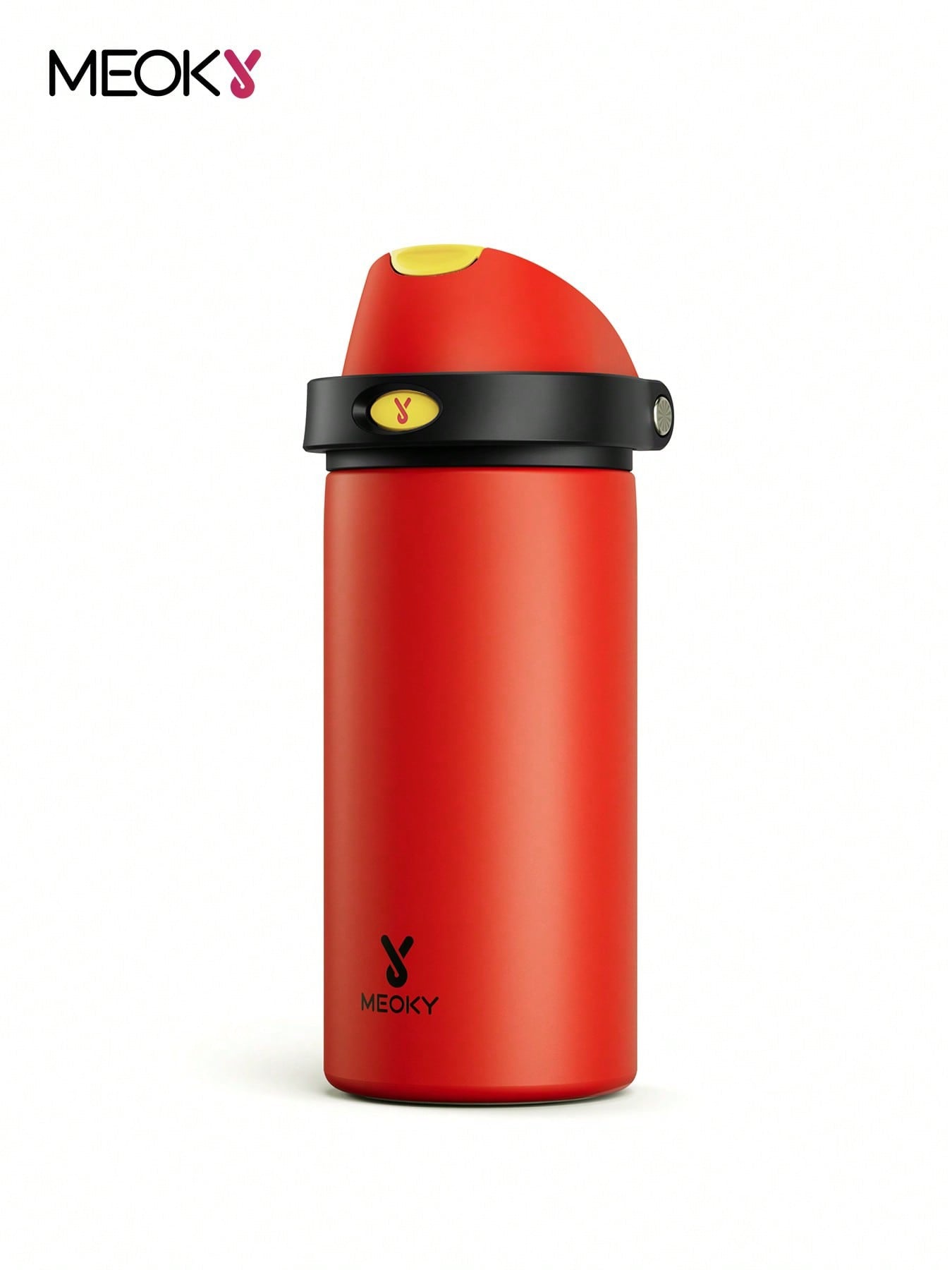 Meoky 530 ml Vacuum Insulated Water Bottle With 2-In-1 Straw And Spout Lid