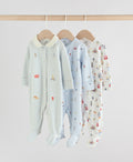 Blue London Baby Sleepsuits 3 Pack