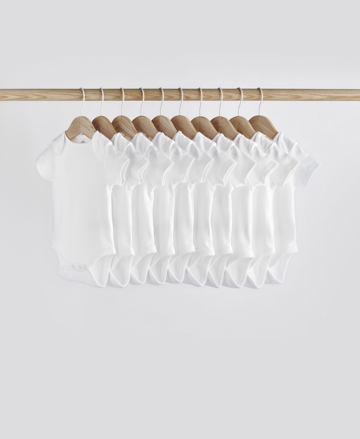 White Essential 10 Pack Short Sleeve Bodysuits