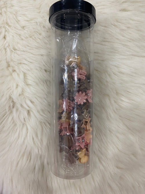 1 jar mixed colors hair claws set