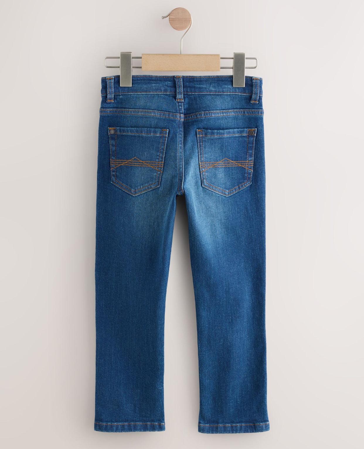 Blue Regular Fit Stretch Jeans