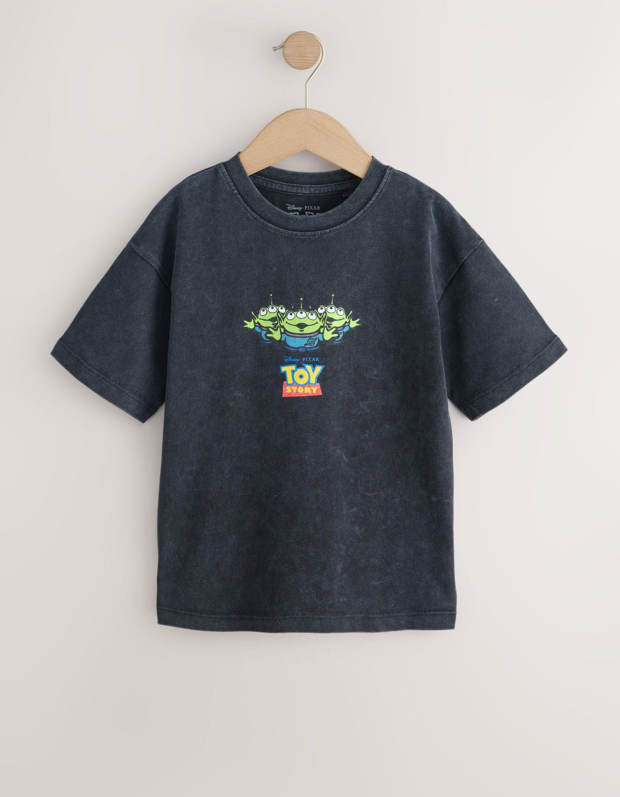 Black Washed Aliens Toy Story T-Shirt