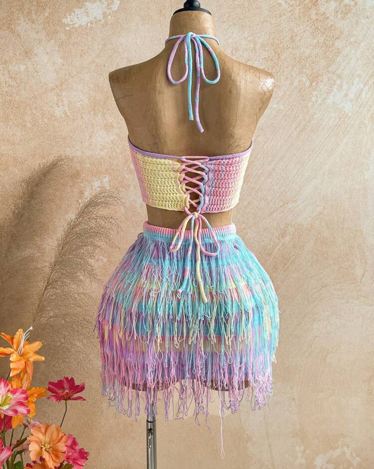 Women Summer Knitted Starfish Cover Up
