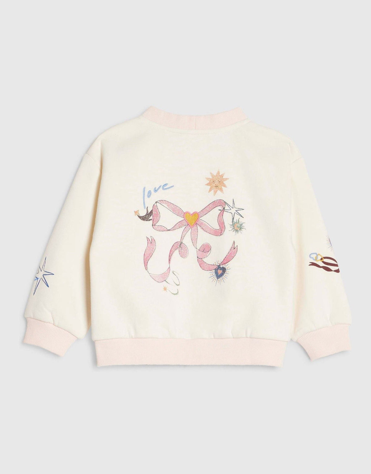 River Island Cream Bow Embroidered Cardigan