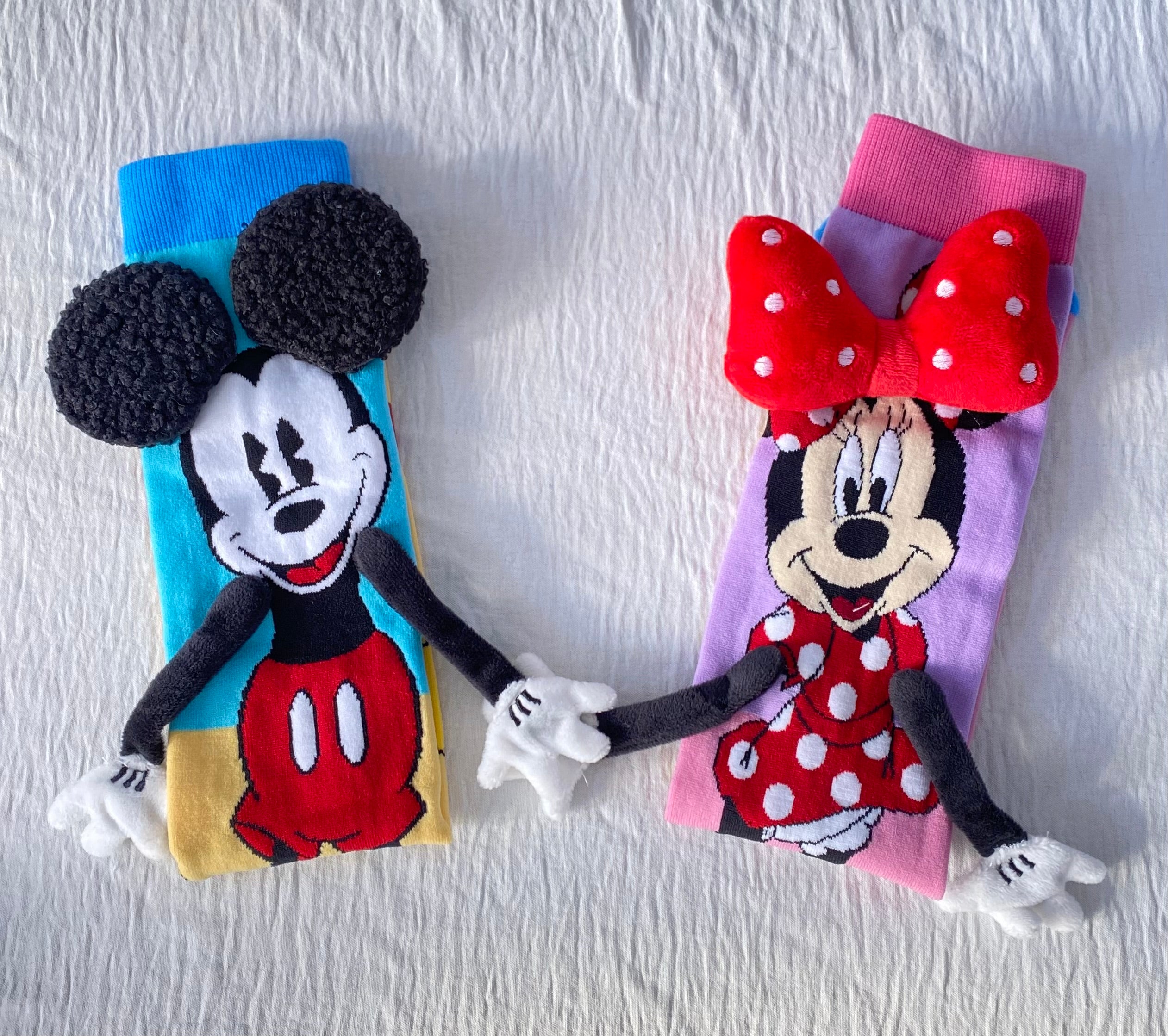 Disney 3D Mickey And Minnie girls Knee-High Stockings (immediate)