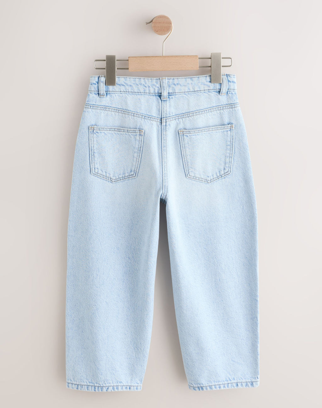 Denim Light Wash Barrel Jeans