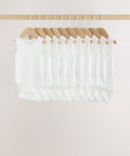 White 10 Pack Baby Vest Bodysuits
