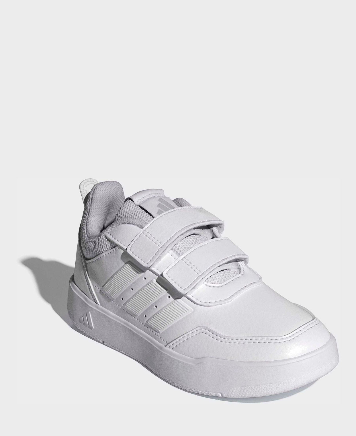 adidas White Hook and Loop Tensaur Sport 3.0 Junior Trainers