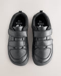 Black Barefoot Leather 2 Strap Touch
Fastening School Shoes