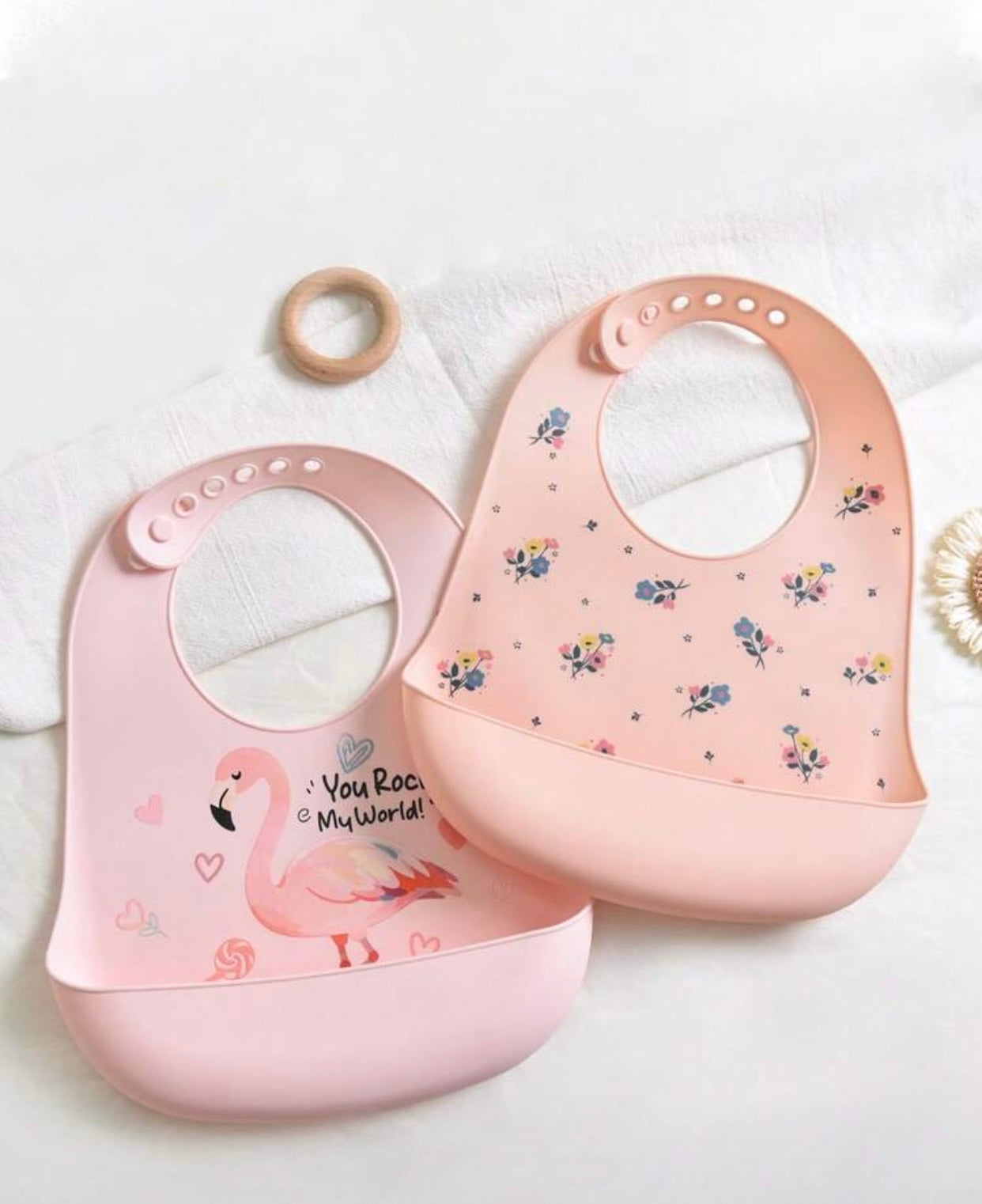 2pcs Silicone Baby/Infant Bib (immediate)