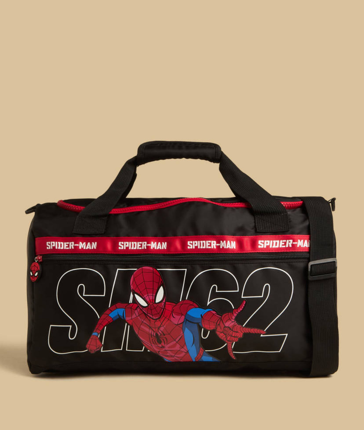 SpiderMan Print Duffle Bag with Detachable Strap