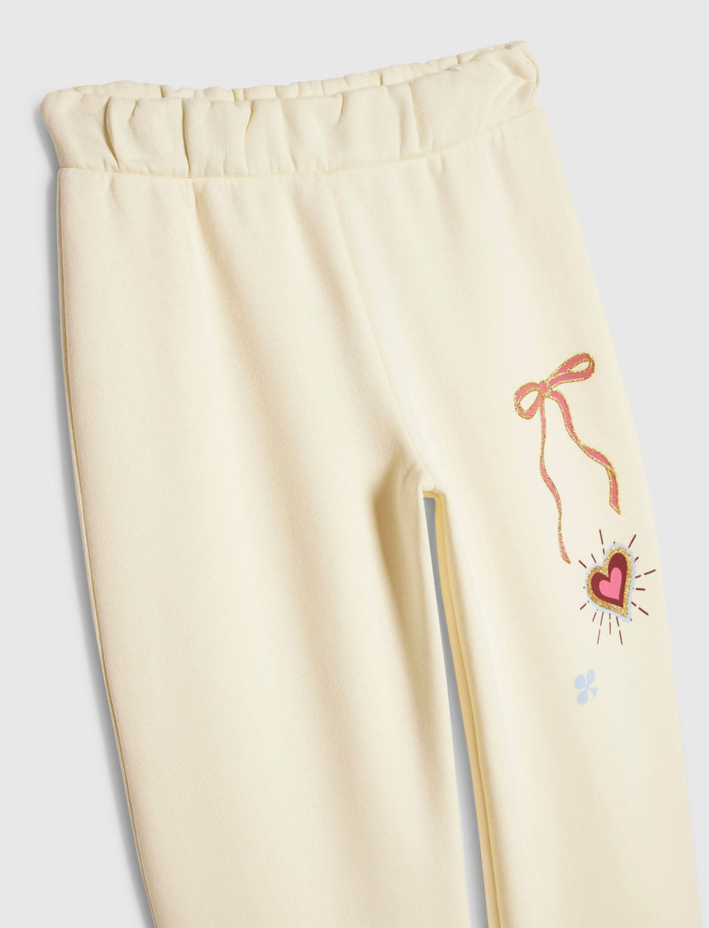 River Island Cream Icon Wide Leg Joggers