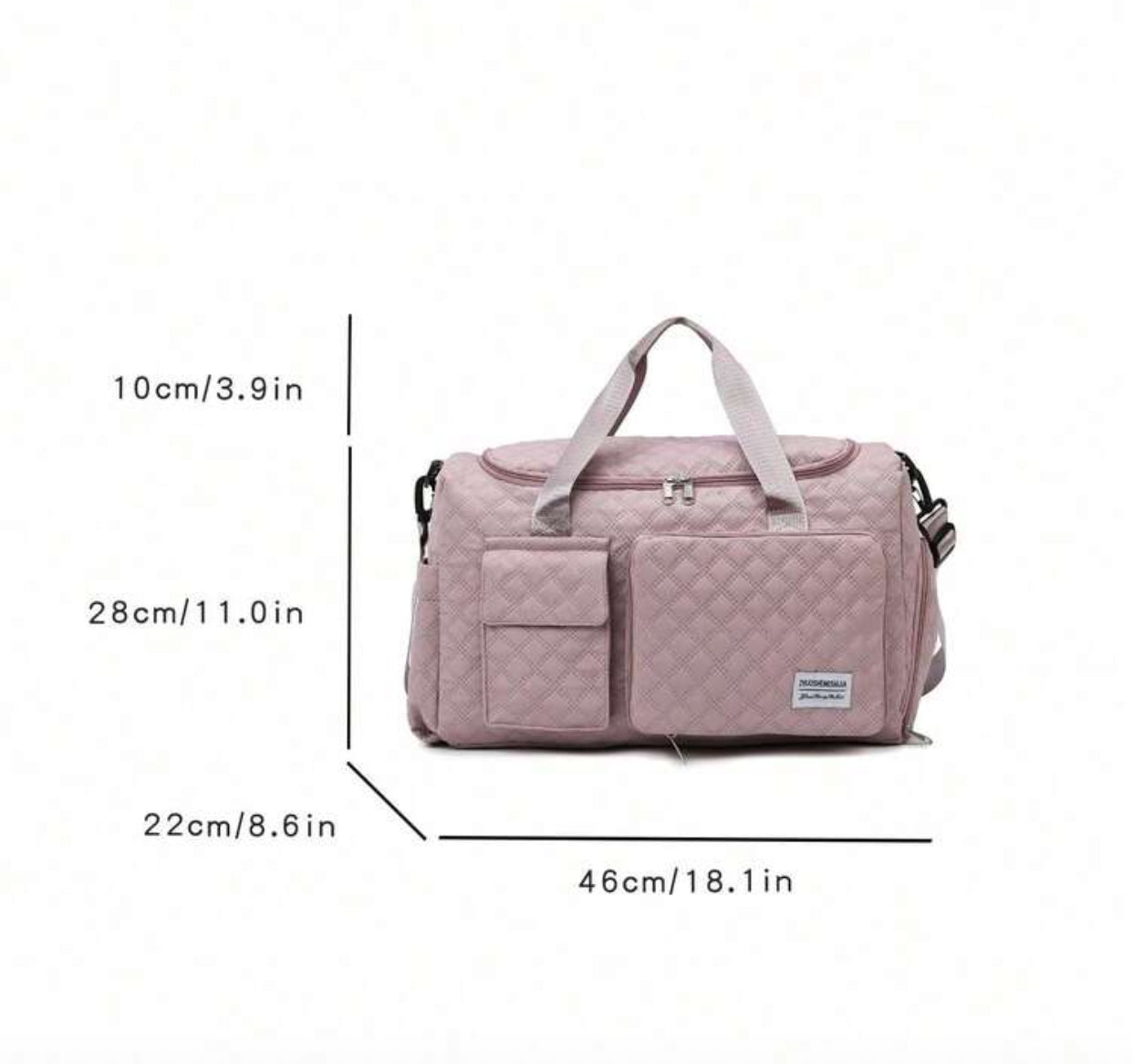 Pink Duffel Travel Bag (immediate)
