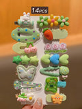 Green hair accessorie set