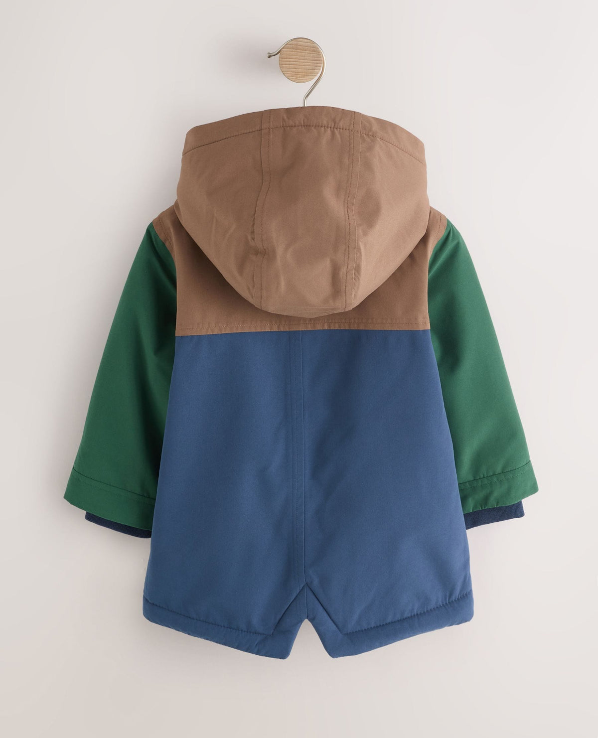 Multi Colour Block Waterproof Borg Lined Parka