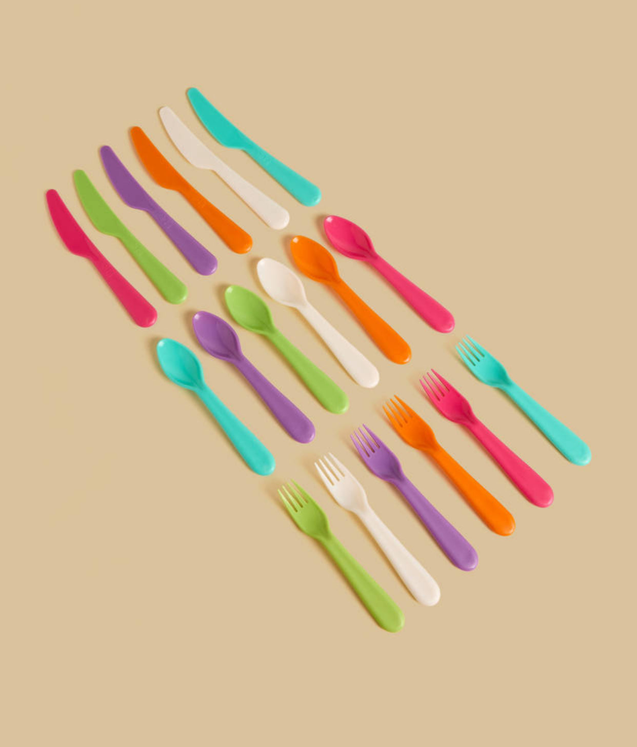 Plain 18-Piece Picnic Cutlery Set