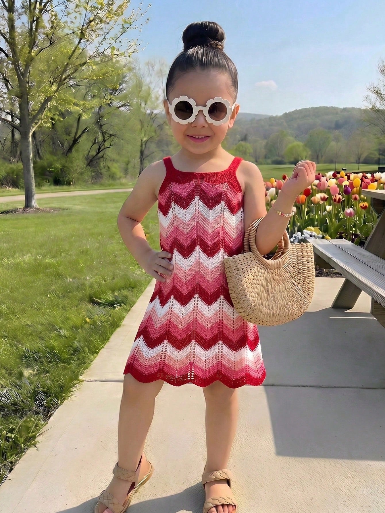 Young Girls Knitted Camisole Dress