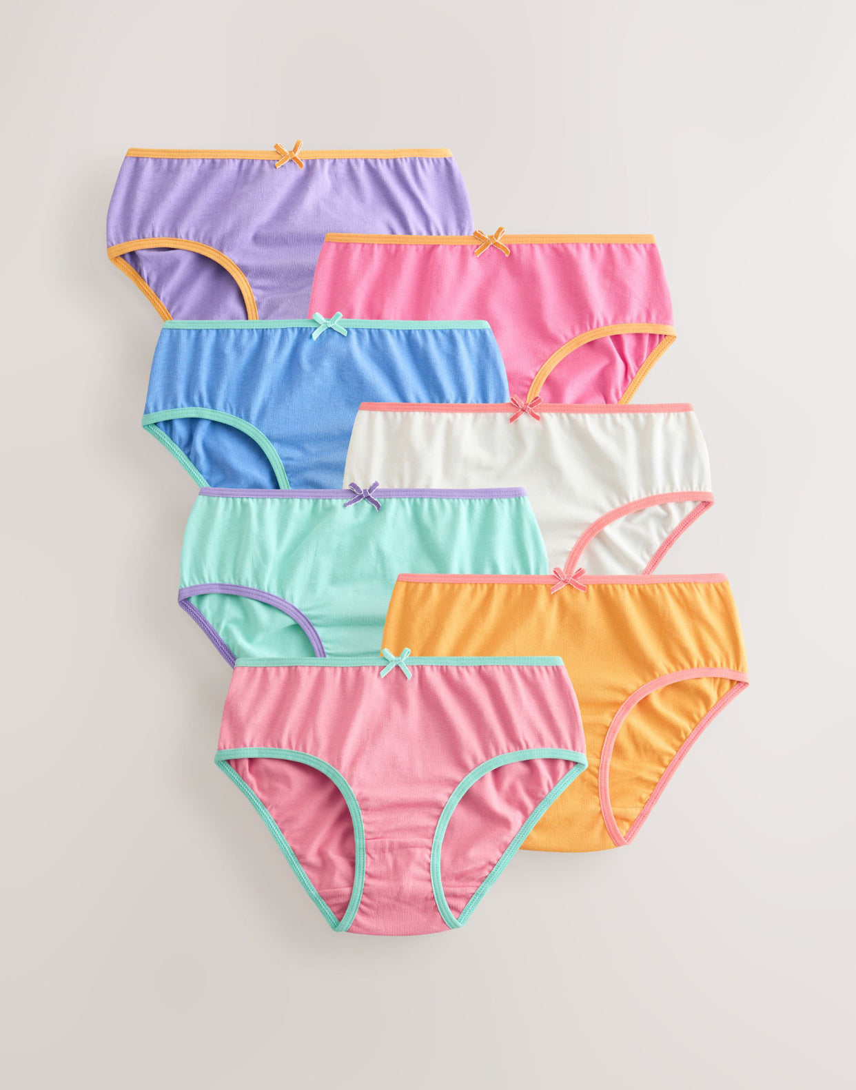 Purple/Orange Briefs 7 Pack