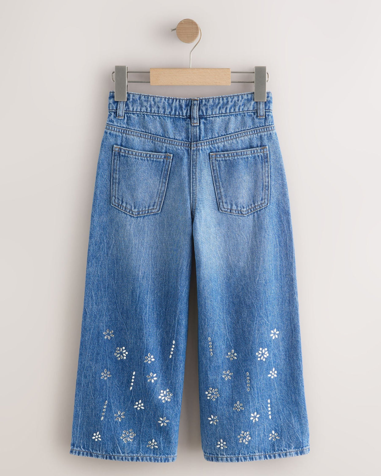 Dark Blue Wide Heatseal Embellished