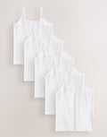 White 5 Pack Cami Vest