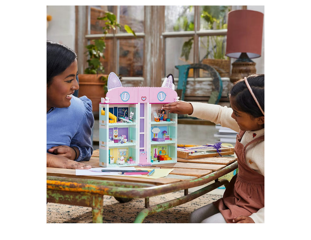 LEGO Gabby's Dollhouse Toy - 4-Floor Doll's House with Gabby, Pandy Paws, MerCat and Cakey Figures plus Accessories