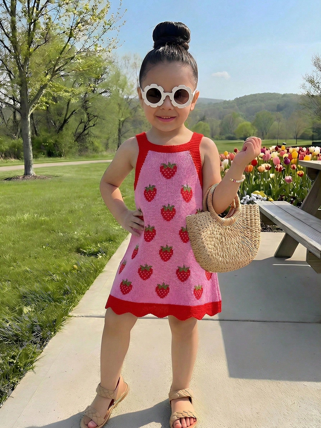 Young Girls Knitted Camisole Dress