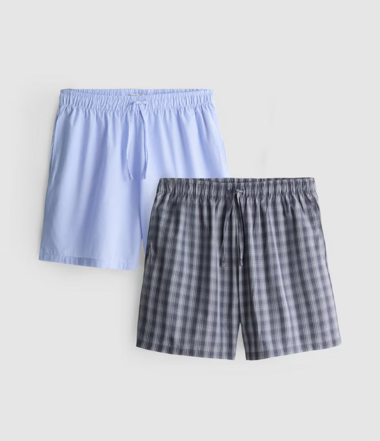 Two pack of woven shorts with drawstring waists