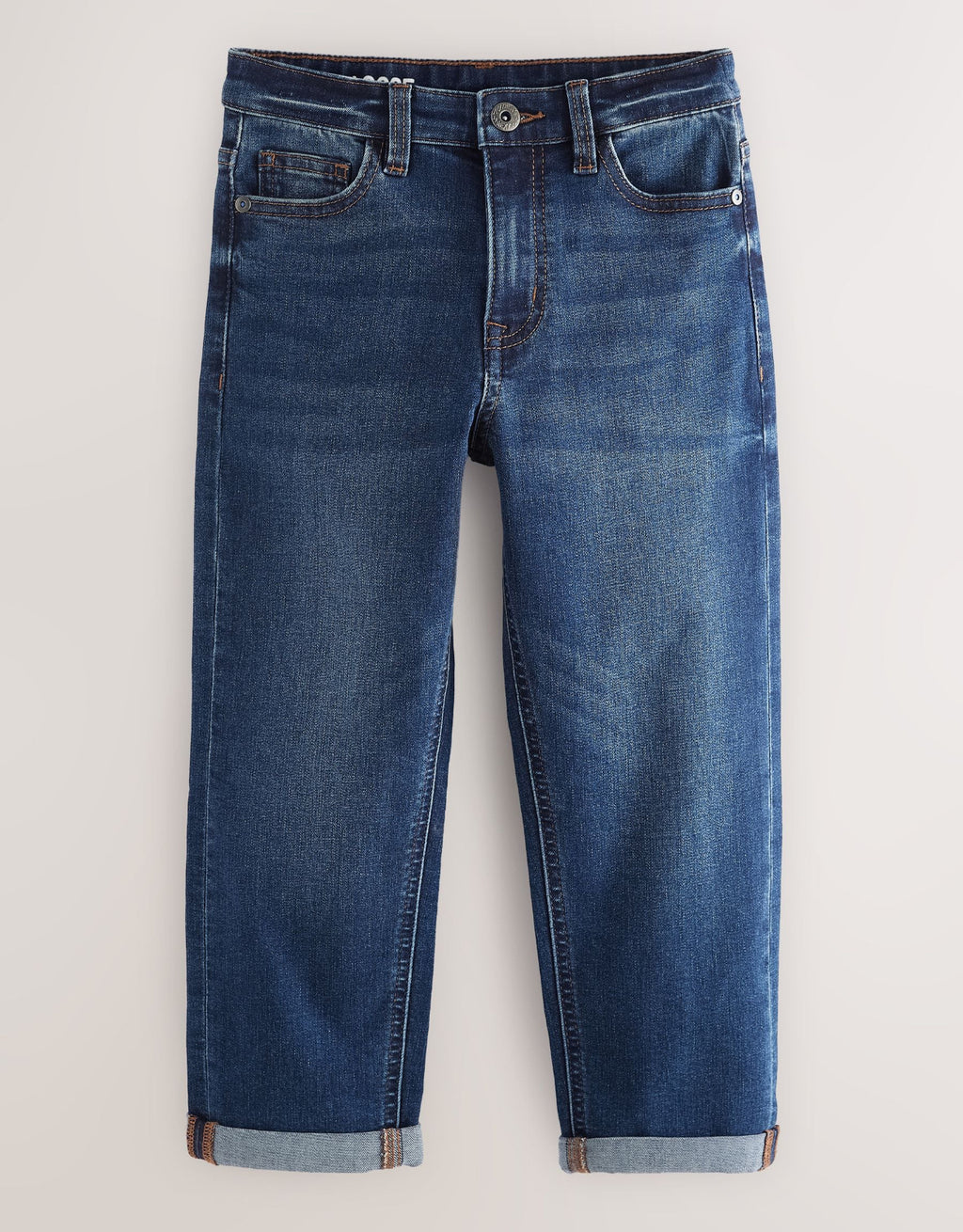 Blue Indigo Loose Fit Stretch Jeans