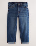 Blue Indigo Loose Fit Stretch Jeans