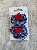 2pcs school hair clips