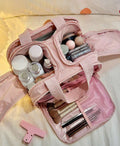 Dual Wide Opening Large Capacity Fluffy Organizer Bag Multifunctional