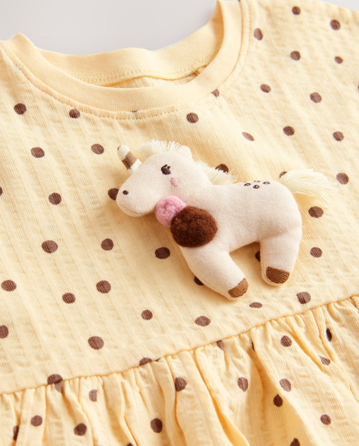 Neutral Unicorn Jersey Dress