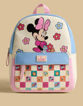 Minnie Mouse Print Backpack with Zip Closure