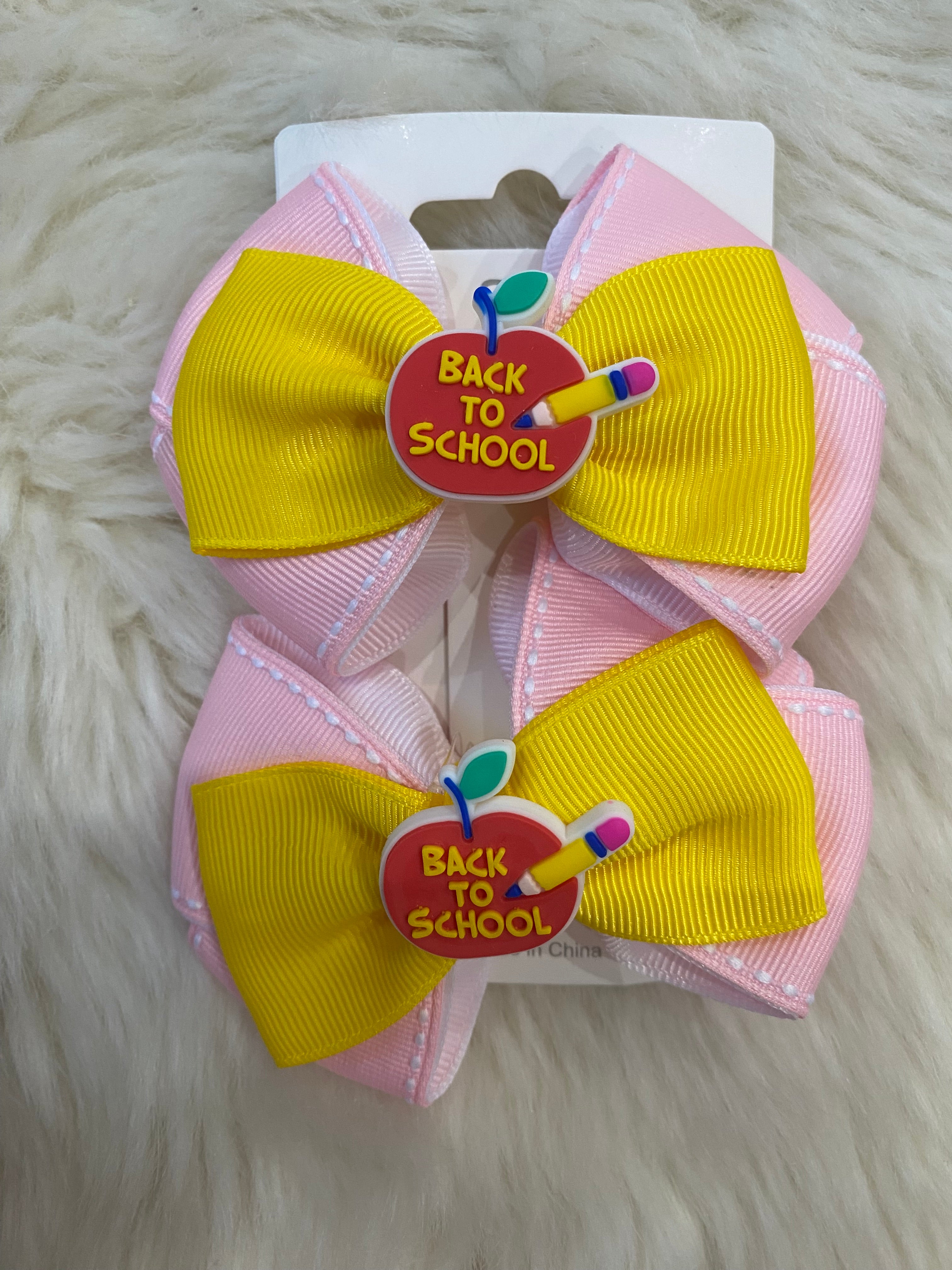2pcs school hair clips