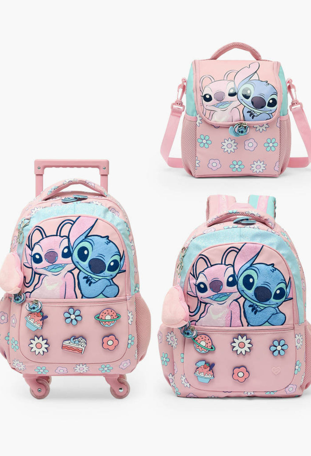 Disney Stitch & Angel Trolly Bag 16 inch