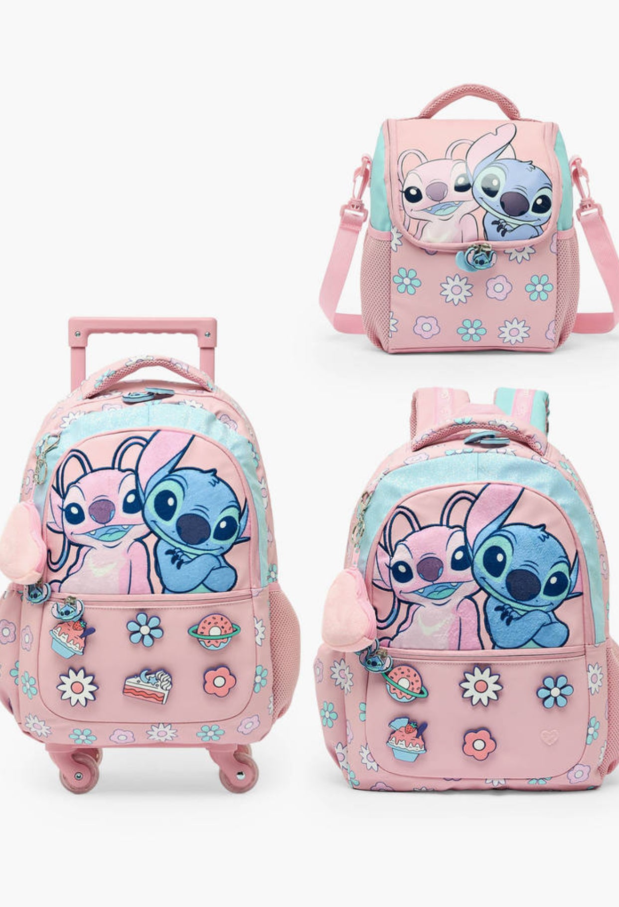 Disney Stitch & Angel Trolly Bag 16 inch