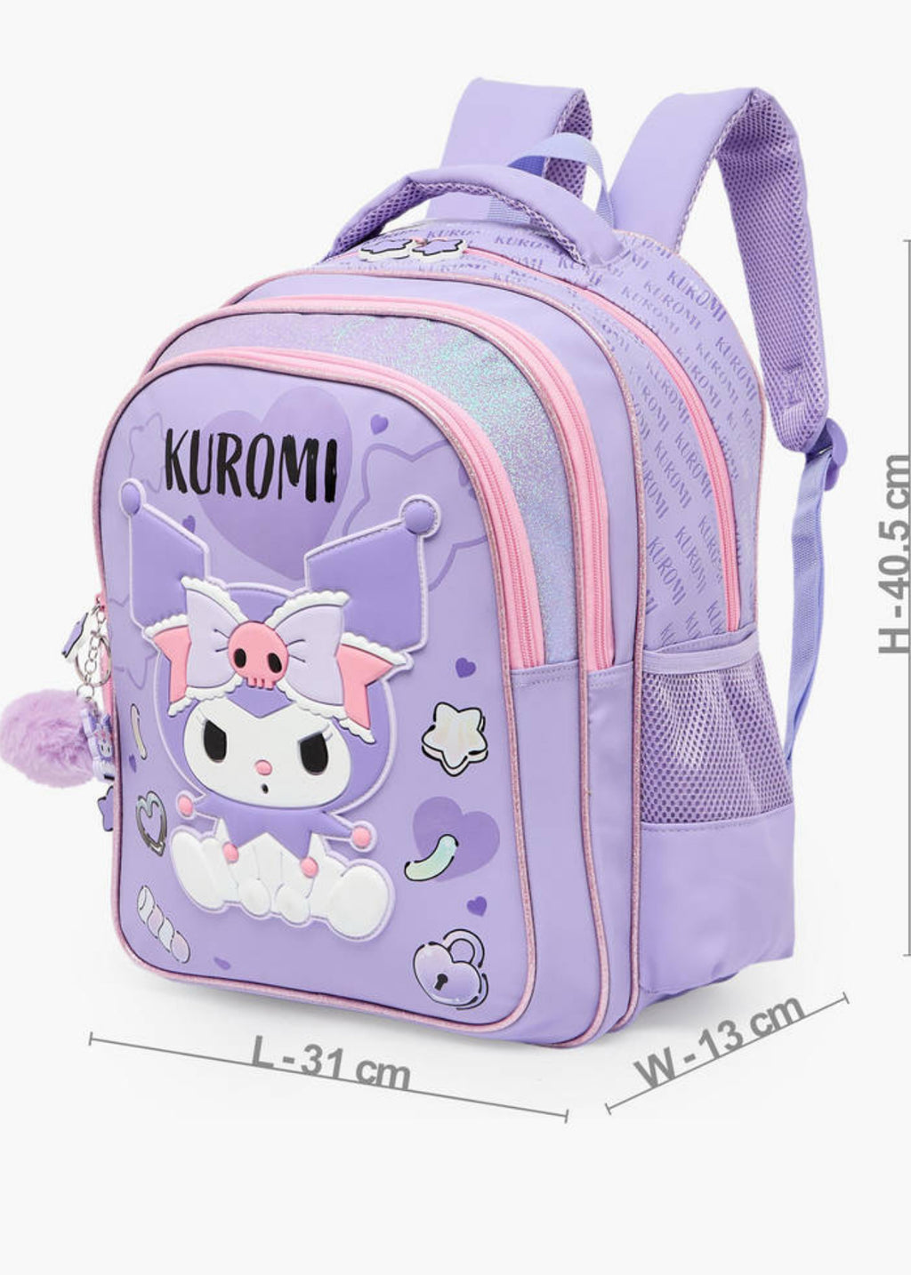 Kuromi Backpack 16 inch
