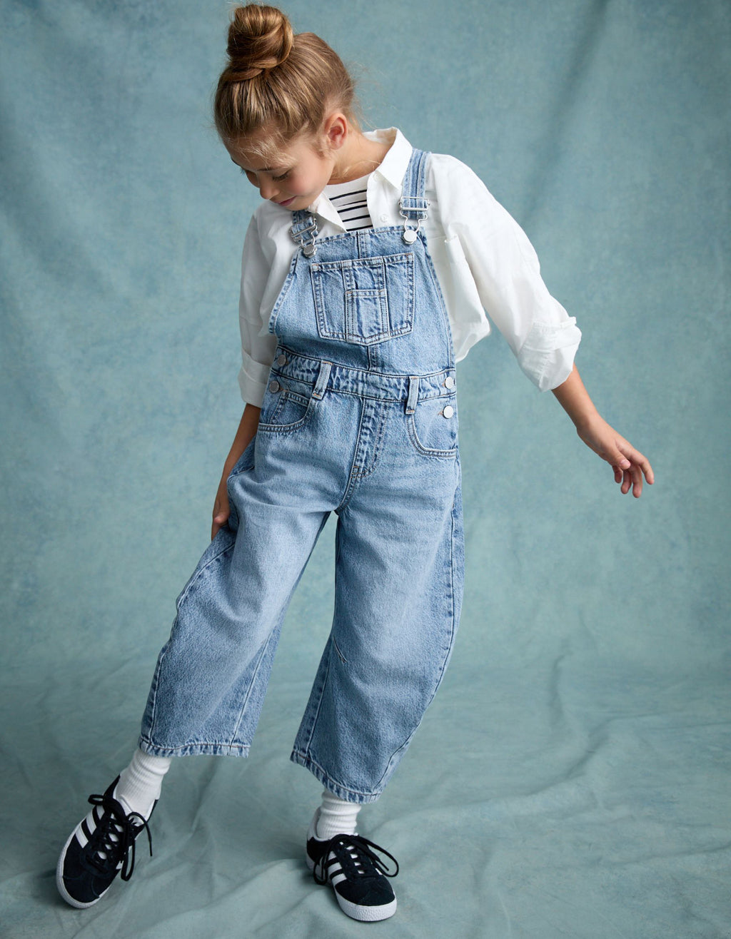 Blue Rinse Wash Denim Dungarees