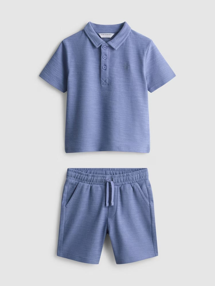 A polo shirt and shorts clothing co-ord