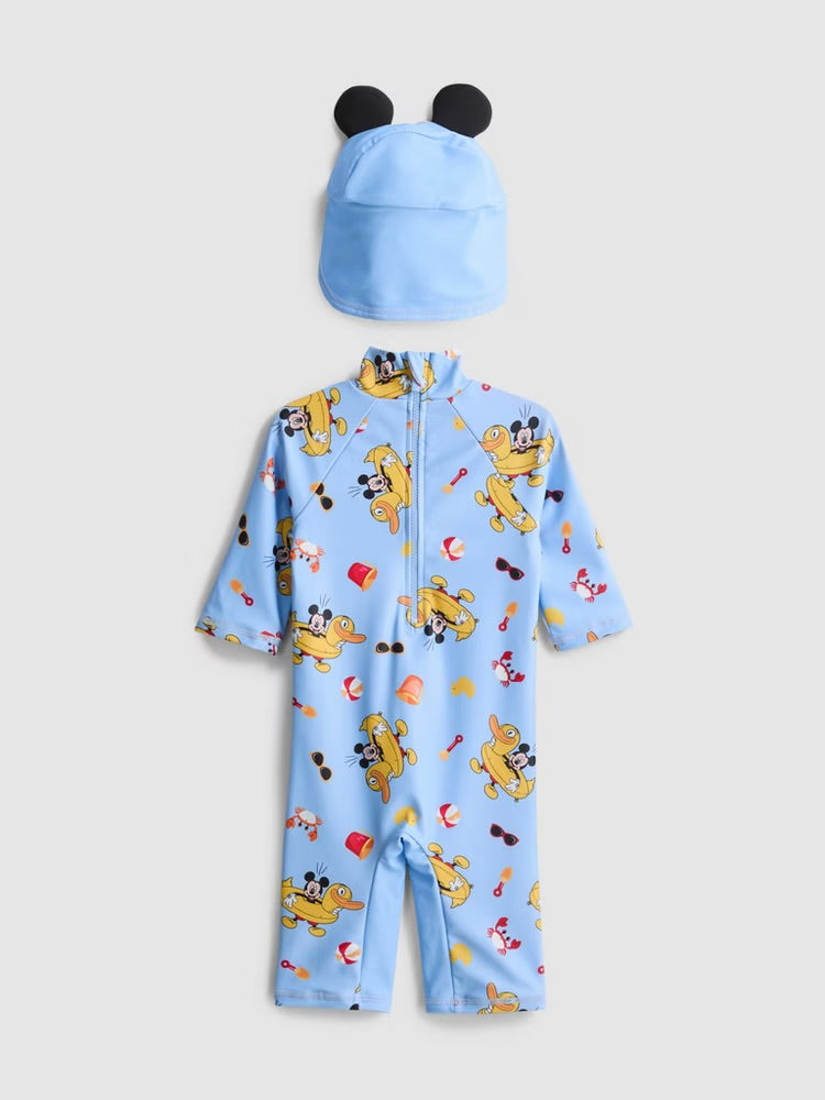 Disney’s Mickey Mouse Swimsuit and Sun Hat Set