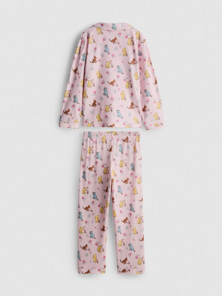 Primark Disney’s Winnie the Pooh Ribbed Shirt Pyjamas