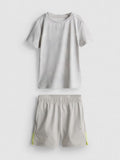 An activewear tee and shorts clothing co-ord