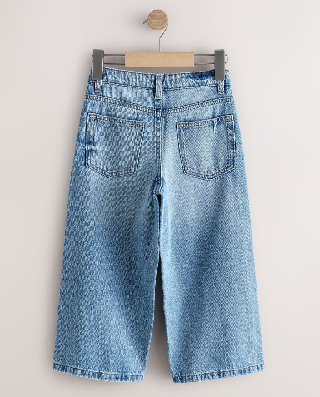 Mid Blue Denim Super-wide Fit Authentic Jeans