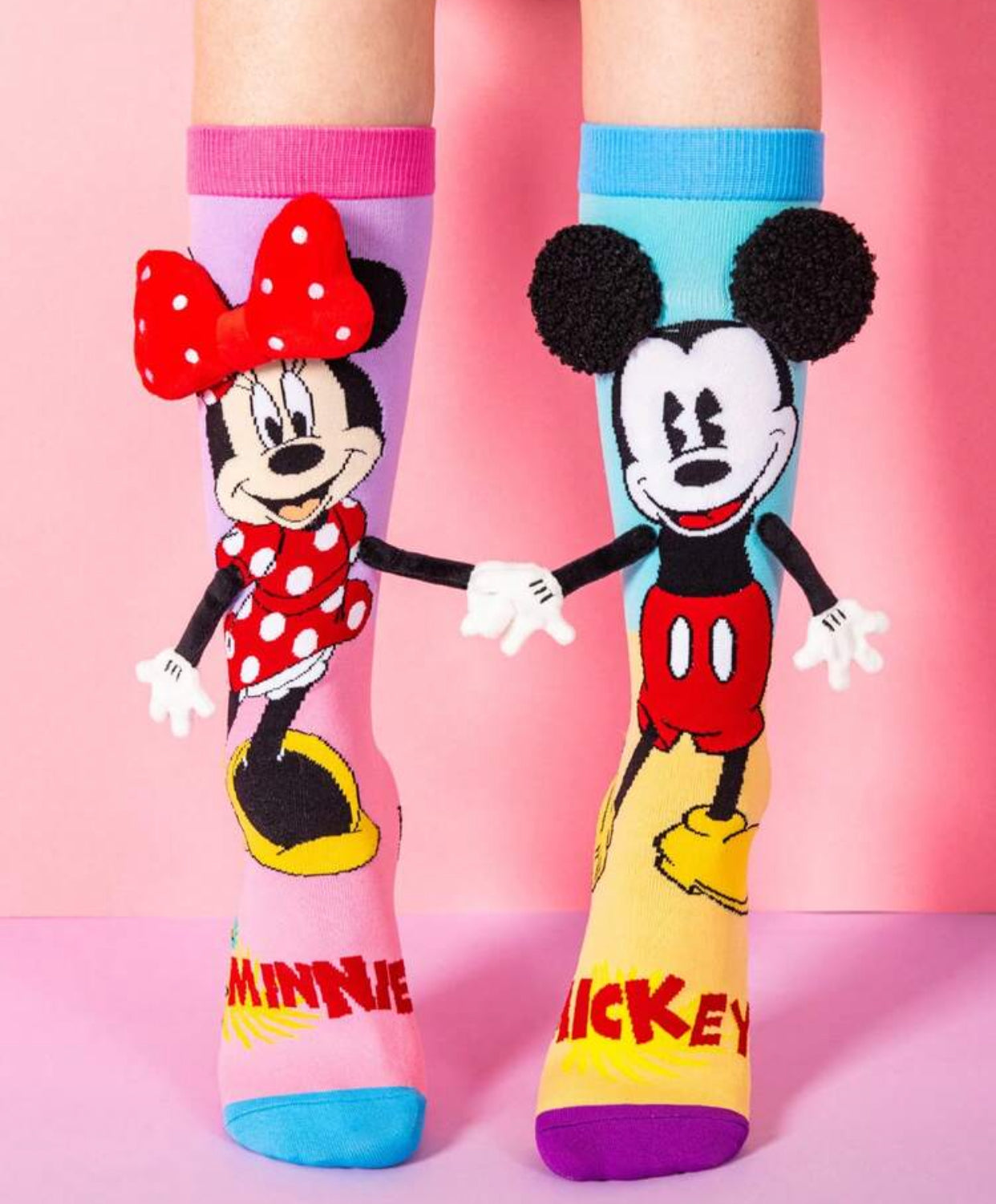 Disney 3D Mickey And Minnie girls Knee-High Stockings (immediate)