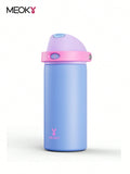Meoky 530 ml Vacuum Insulated Water Bottle With 2-In-1 Straw And Spout Lid